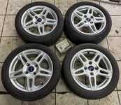 Alu kolo originál FORD 6x15" 4x108x63.3 ET47.5 a Hankook K107 Ventus S1 EVO 195/50 R15 82H 50% a Sava Intensa HP 195/50 R15 82H 50%