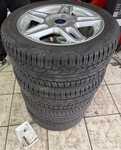 Alu kolo originál FORD 6x15" 4x108x63.3 ET47.5 a Hankook K107 Ventus S1 EVO 195/50 R15 82H 50% a Sava Intensa HP 195/50 R15 82H 50%