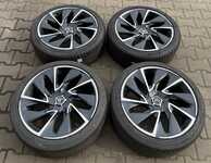 Alu kolo originál CITROEN 8.5x19" ET29, 4x108x65 a Semperit Speed-Life 2 235/40 R19 96Y XL 0%