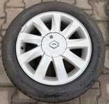 Alu kolo originál RENAULT 6.5x16" ET49 4x100x60 a BFGoodrich g-Grip 205/55 R16 91H 40%