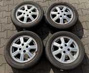 Alu kolo originál CHEVROLET 4.5x14" ET43.5 4x100x56.5 a Goodride Radial SP06 175/65 R14 82H 40% 