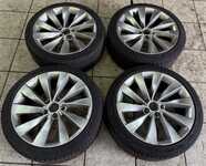Alu kolo originál VW 8x18" ET41 5x112x57 a Michelin Pilot Alpin PA4 235/40 R18 91V 0%