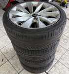 Alu kolo originál VW 8x18" ET41 5x112x57 a Michelin Pilot Alpin PA4 235/40 R18 91V 0%