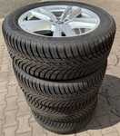 Alu kolo originál AUDI 8x20" ET28, 5x112x66.5 a Nokian Tyres Snowproof 2 255/50 R20 109V XL 99% 