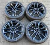 Alu kolo originál AUDI 9x21" ET35, 5x112x66.5 a Bridgestone Turanza T005 255/35 R21 98Y XL AO 20% + čidla tlaku TPMS