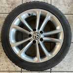 Alu kolo originál VW 8x17" ET41 5x112x57 a Yokohama V902B W.drive 235/45 R17 97V XL 10%