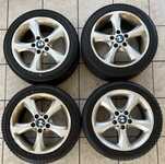 Alu kolo originál BMW 7x17" ET47, 5x120x72.5 a Falken Eurowinter HS01 225/45 R17 91H Runflat 90%