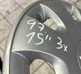 Kryty kol - Poklice na kola originál VW 15"