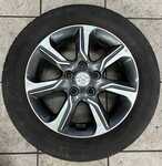Alu kola originál HYUNDAI 6x16“ ET51, 5x114.3x67 a Continental ContiPremiumContact 2 205/55 R16 91H 50% + čidla tlaku TPMS