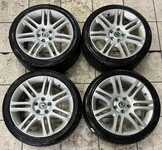 Alu kolo originál ŠKODA 7.5x18“ ET46, 5x112x57 a Dunlop Winter Sport 5 225/40 R18 92V XL 70% a Matador MP92 Sibir Snow 225/40 R18 92V XL 20%
