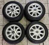 Alu kolo originál SEAT 6x14" ET38, 4x100x57 a Lassa Greenways 185/60 R14 82H 90%