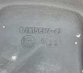 Alu kolo originál RENAULT 6x15" ET43 4x100x60 a Bridgestone EP25 ECOPIA 185/65 R15 88T 70%