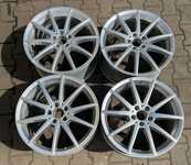 Alu kolo originál MERCEDES 5x112x66.5 Přední 8.5x19" ET55 a Zadní 8.5x19" ET42 + čidla tlaku TPMS