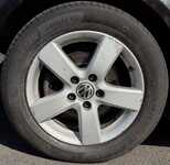 VW GOLF jsme obuli na Alu kolo originál VW 6.5x16" ET50 5x112x57 a Michelin Primacy 4 205/55 R16 91H