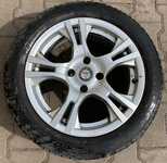 Alu kolo PLATIN 6.5x16" 4x108x65 ET26 a Nokian WR D3 195/55 R16 87T 40%