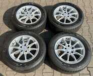 Alu kolo originál MERCEDES 7.5x16" ET45.5 5x112x66.5 a Kumho Ecsta HS52 225/55 R16 95W 80%