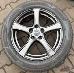 Alu kolo BORBET 6.5x17“ ET41, 5x112x66.5 a Bridgestone Blizzak 6 215/55 R17 98V XL 30%