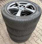 Alu kolo BORBET 6.5x17“ ET41, 5x112x66.5 a Bridgestone Blizzak 6 215/55 R17 98V XL 30%